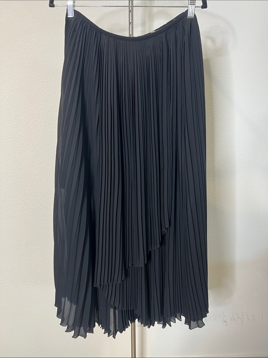 Kenzo Dresses & Skirts - Kenzo Paris Black Pleated Asymmetric Midi Skirt